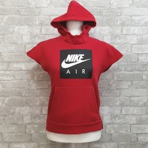 NIKE Red Fleece Lined Hoodie, Youth Size: Large $30